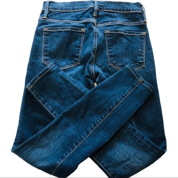 FRAME Medium Rise Medium Wash Denim Blue Jeans 25 Classic - Picture 5 of 15